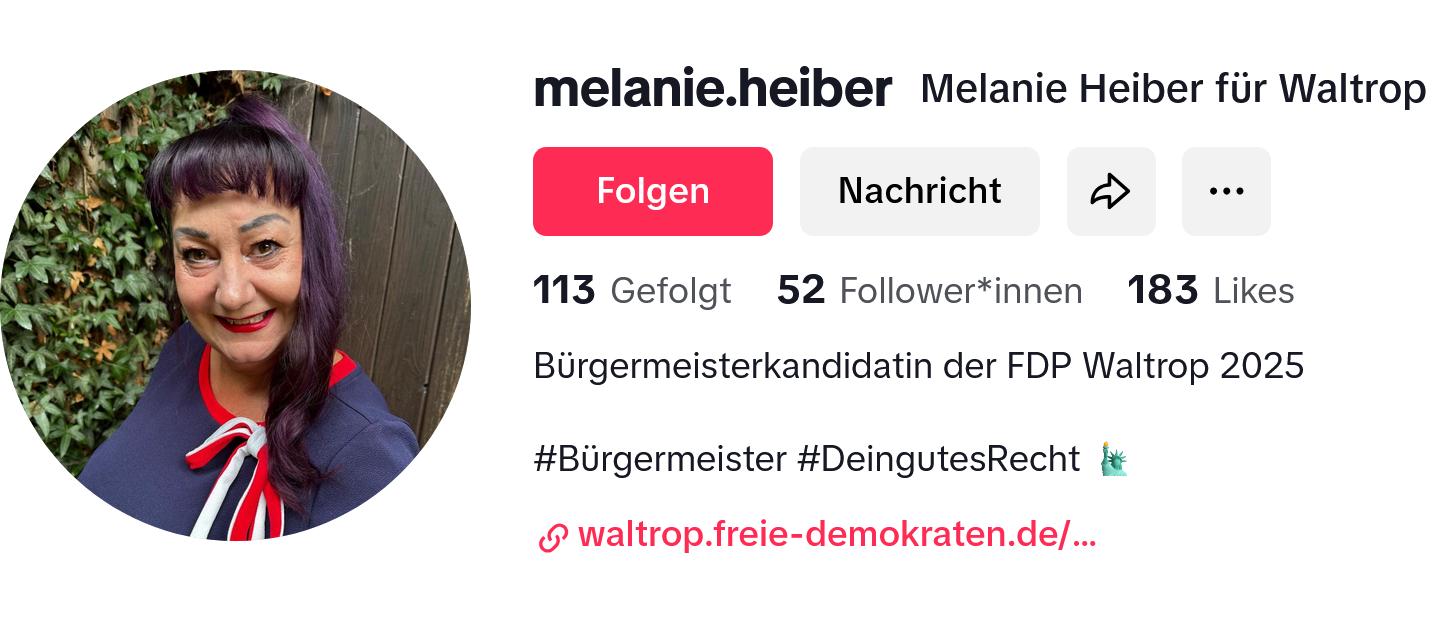 Melanie Heiber auf TikTok