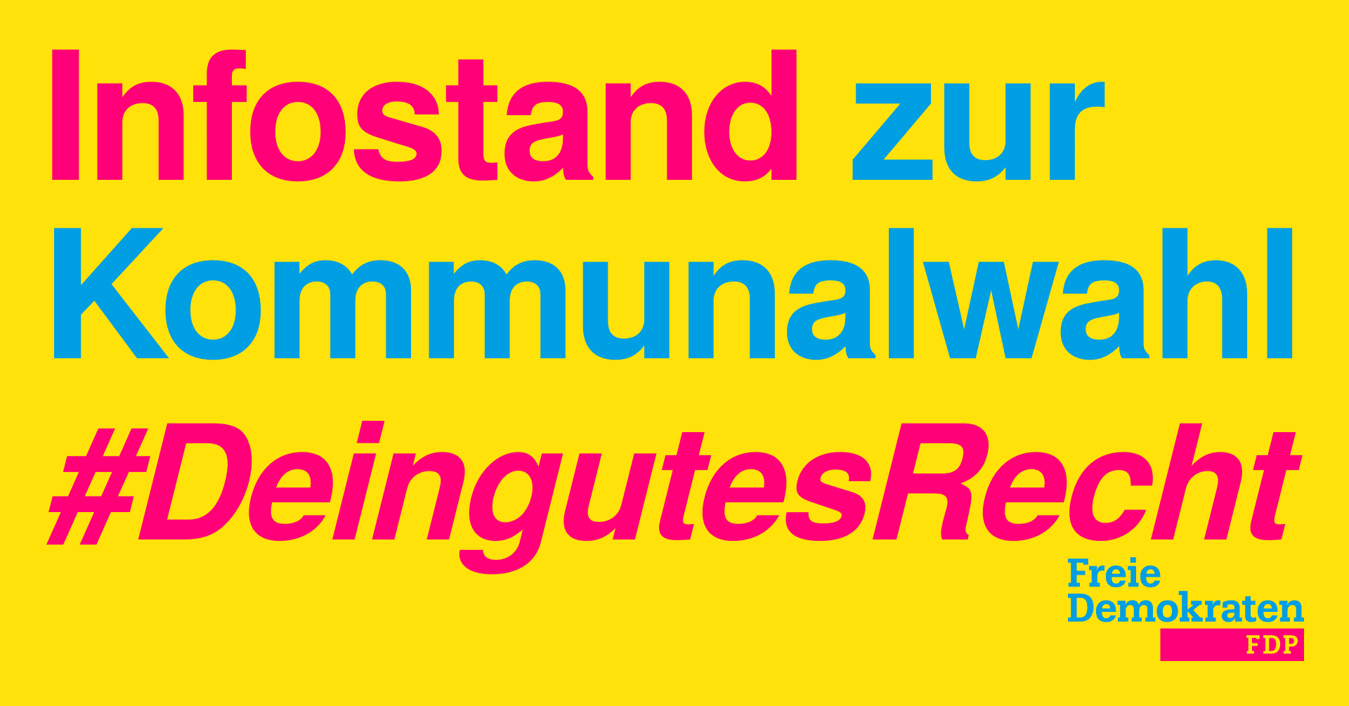 Infostand zur Kommunalwahl