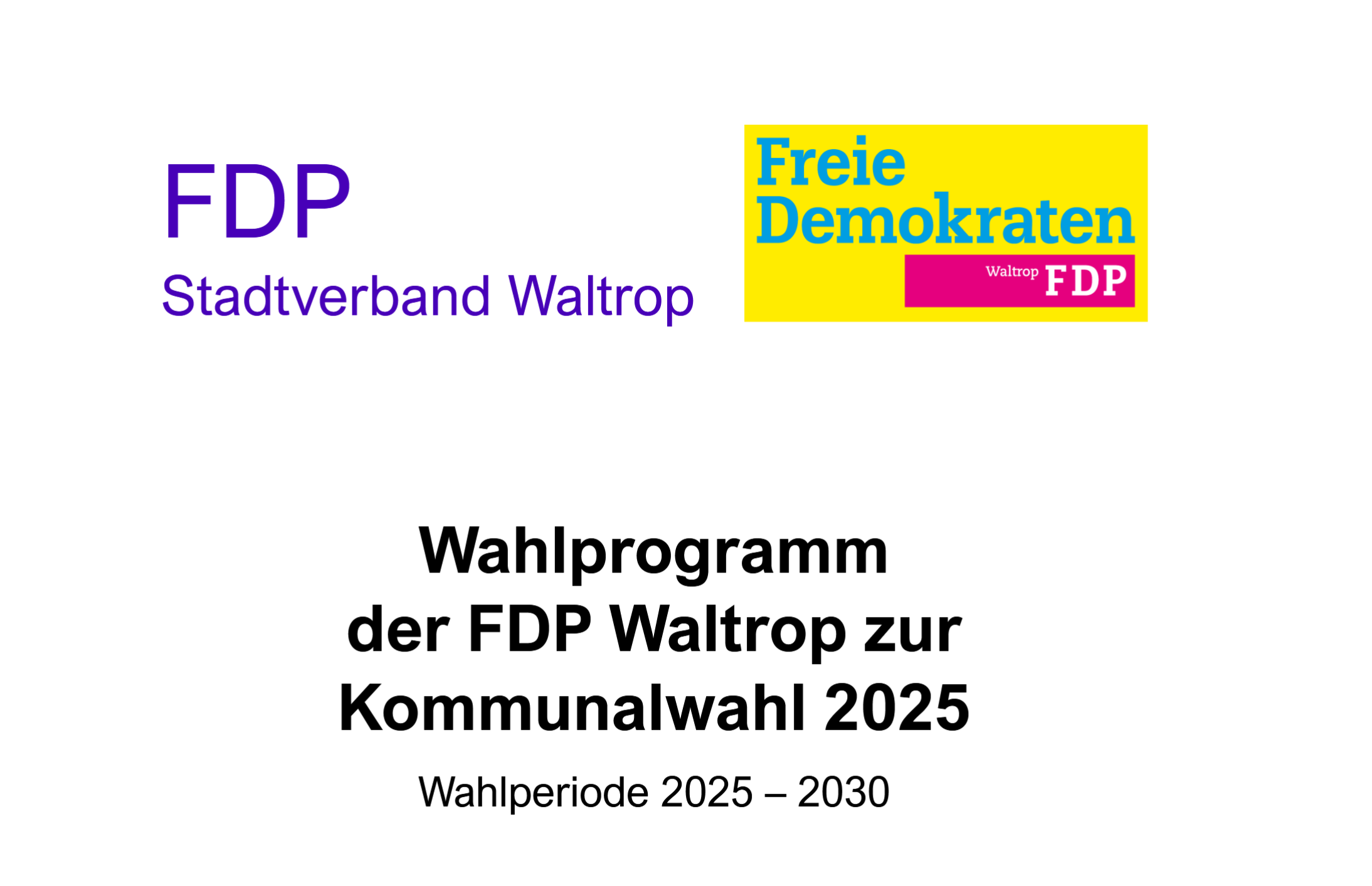 Screenshot Wahlprogramm