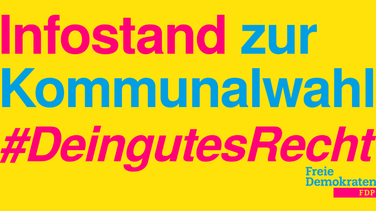 Infostand zur Kommunalwahl