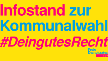Infostand zur Kommunalwahl