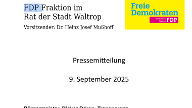 Pressemitteilung der FDP-Ratsfraktion zum Dicken Dören